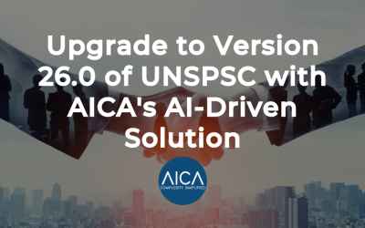 Upgrade to Version 26.0 of UNSPSC with AICA’s AI-Driven Solution